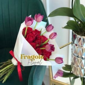 Tulipanes y rosas