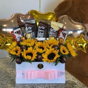 Caja con Girasoles