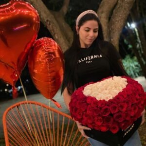 Caja Corazon con Rosas