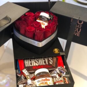Caja de Rosas Con chocolates