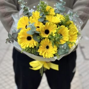 10 Gerberas Amarillas