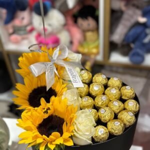 Corazon con Girasoles