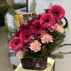 Gerberas con chocolate