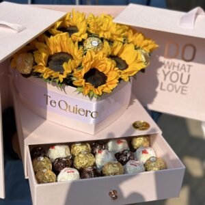Caja con Girasoles