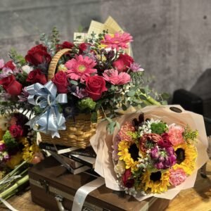 Canastas de flores