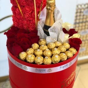 Caja con botella moet