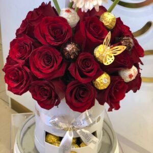 Rosas y Gerberas