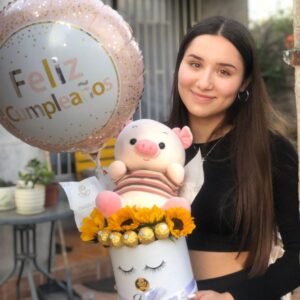 Girasoles y Peluche