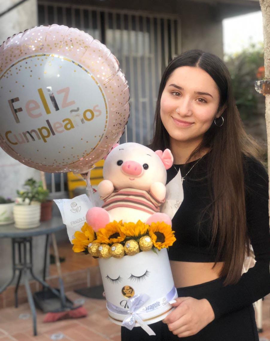 Girasoles y Peluche