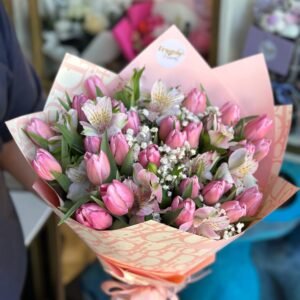 30 Tulipanes rosados